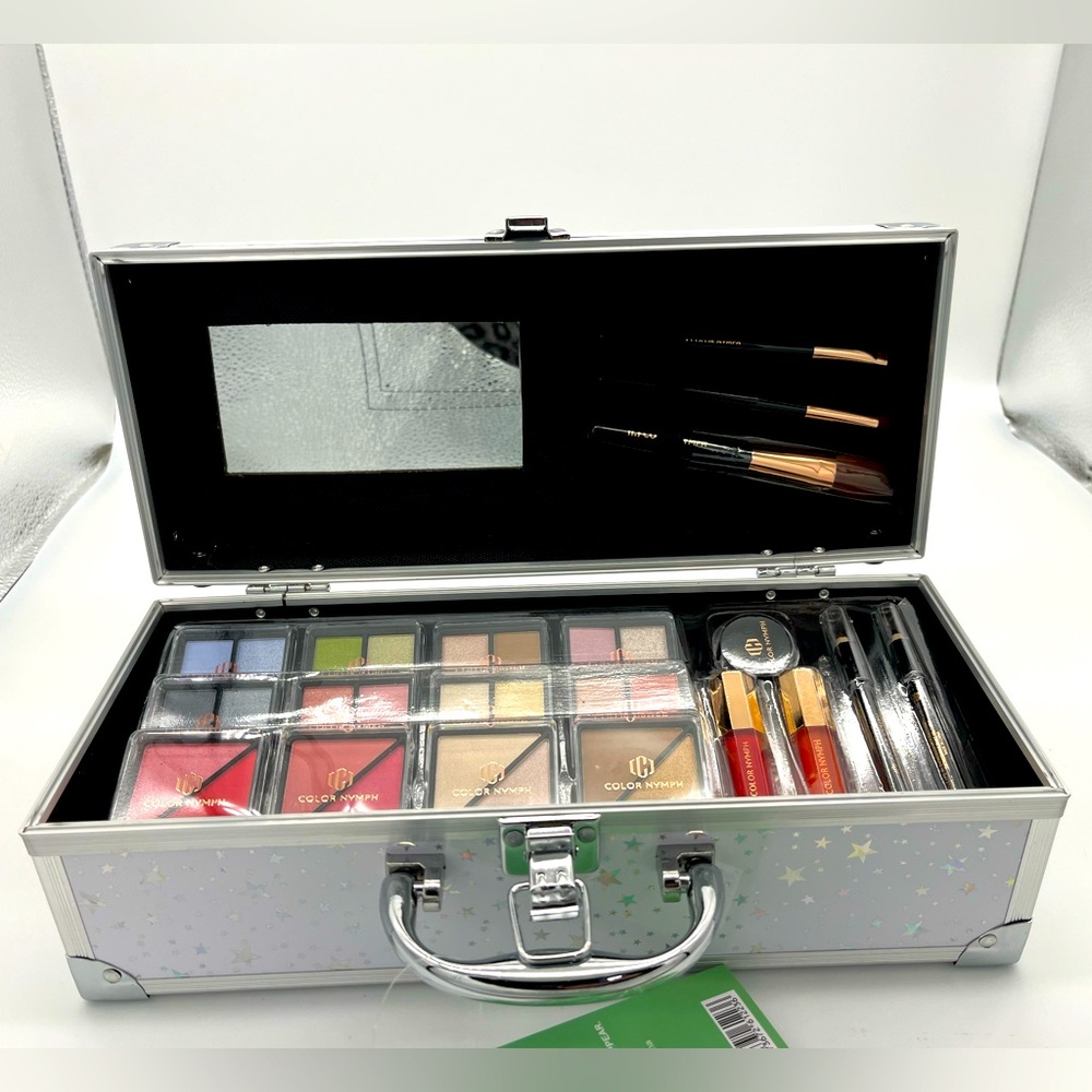 Cosmetic Case For Teenagers Girls, Full Starter Cosmetics Set  (White)